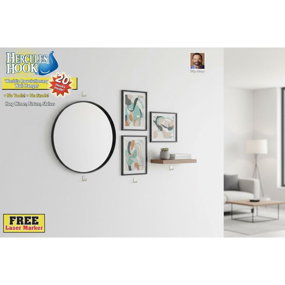 "Hercules Hook" Heavy-Duty Drywall Anchor and Wall Hanger